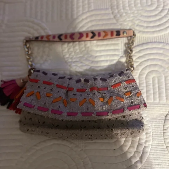HENRI BENDELTAN CANVAS PINK HANDBAG… Pre-Own see picture for details of bag .